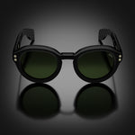 Model III eyewear in Black, front view