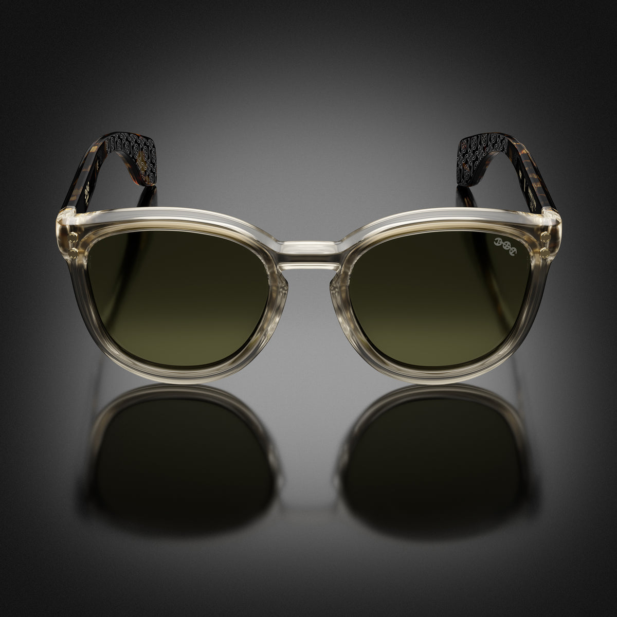 Model II eyewear in Wheat Crystal, front view