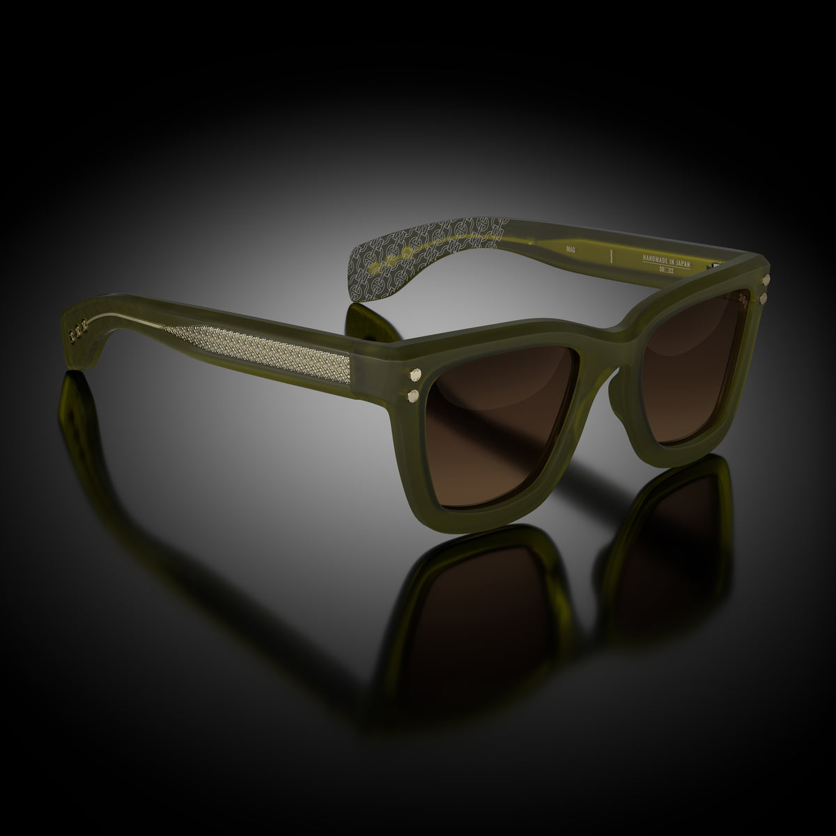 Model I eyewear in Matte Army Green by HOORSENBUHS®