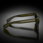 Model I eyewear in Matte Army Green, side view