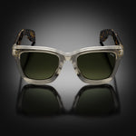 Model I eyewear in Wheat Crystal, front view