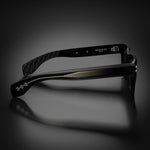 Model V eyewear in Black, side view
