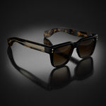 Model V eyewear in Black and Tokyo Tortoise Temples by HOORSENBUHS®