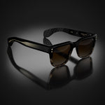 Model V eyewear in Black and Tortoise Fade by HOORSENBUHS®