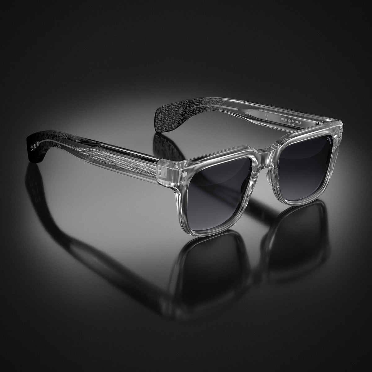 Model V eyewear in Crystal by HOORSENBUHS®