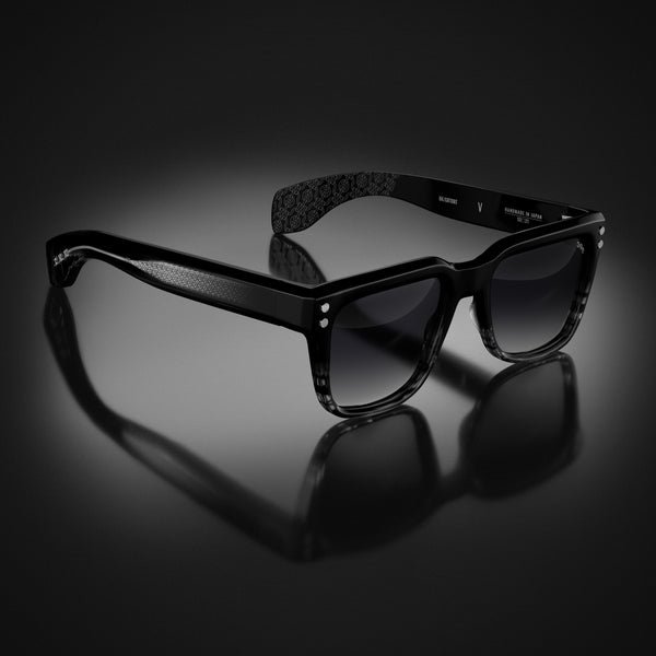 Model V | Black/Grey Tortoise Fade