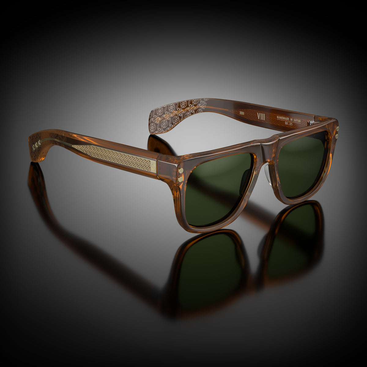 Model VIII eyewear in Beer Bottle Brown by HOORSENBUHS®