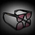 Model VIII eyewear in Black (Dirty Rose) by HOORSENBUHS®