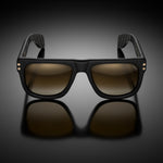 Model VIII eyewear in Matte Black, front view