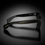 Model X eyewear in Black, side view