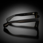 Model X eyewear in Matte Black, side view