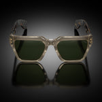 Model X eyewear in Wheat Crystal, front view