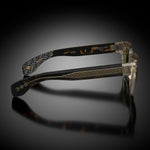Model X eyewear in Wheat Crystal, side view